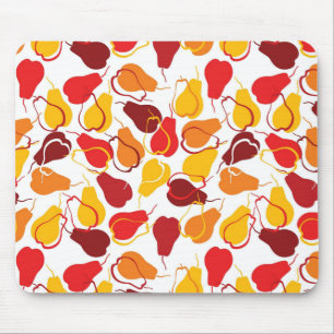 Pattern with pears mouse pad