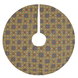 Pattern With pebbles Brushed Polyester Tree Skirt