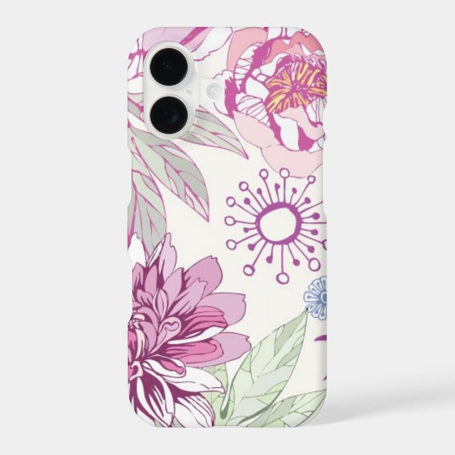 Pattern with pink flowers (Back)