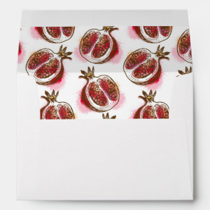 Pattern with pomegranate envelope
