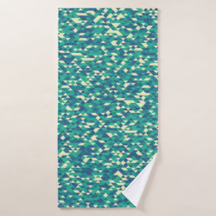 Pattern with random coloured Diamonds Generative A Bath Towel