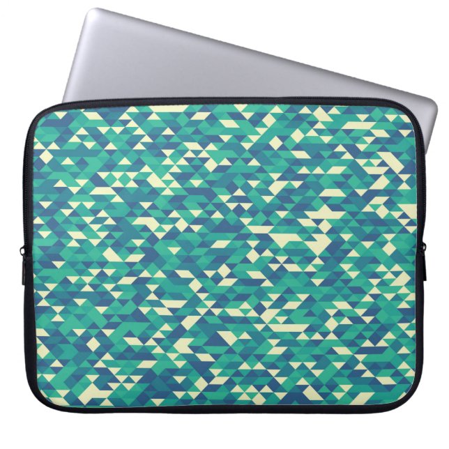 Pattern with random coloured Diamonds Generative A Laptop Sleeve (Front)