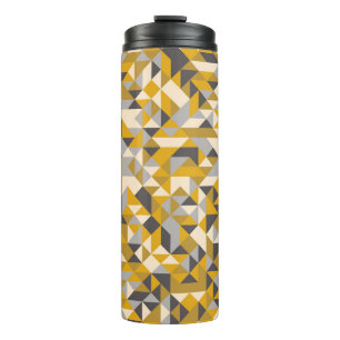 Pattern with random coloured Diamonds Generative A Thermal Tumbler