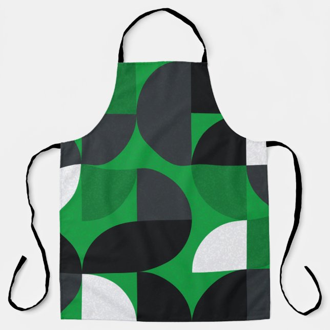 Pattern with random coloured triangles Generative  Apron (Front)