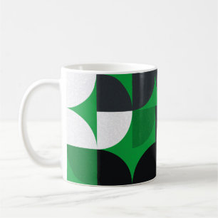 Pattern with random coloured triangles Generative Coffee Mug