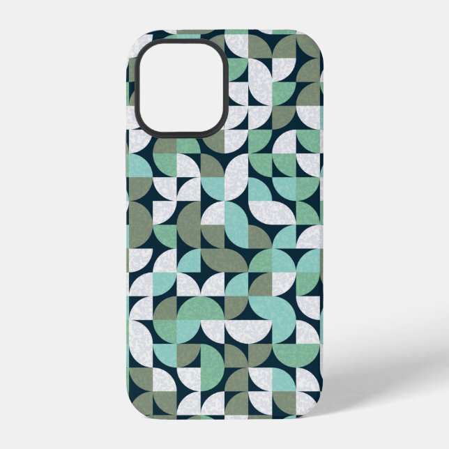 Pattern with random coloured triangles Generative  iPhone Case (Back)