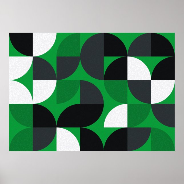 Pattern with random coloured triangles Generative  Poster (Front)