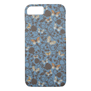 pattern with roses and butterfly iPhone 8/7 case