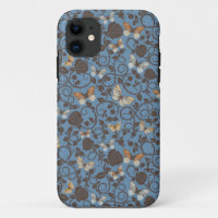pattern with roses and butterfly