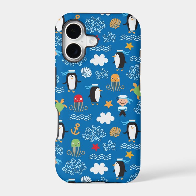 pattern with sea theme (Back)