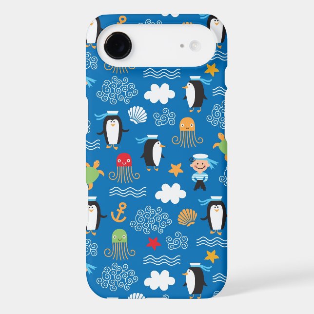 pattern with sea theme Case-Mate iPhone case (Back)