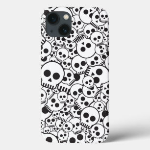 Pattern with skulls iPhone 13 case