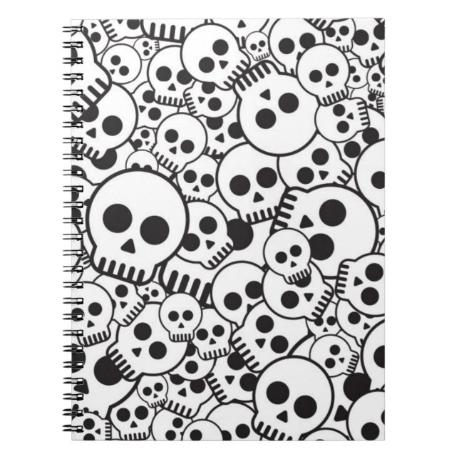 Pattern with skulls notebook (Front)