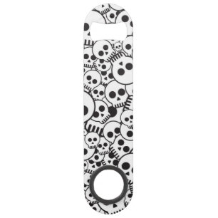 Pattern with skulls speed bottle opener