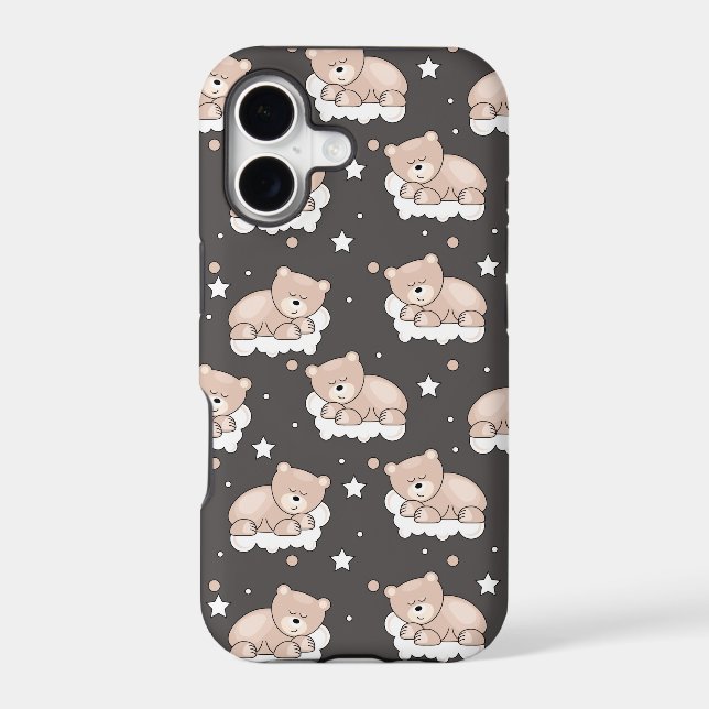 pattern with small bear sleeping (Back)