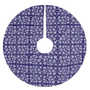 Pattern With snowflakes Brushed Polyester Tree Skirt