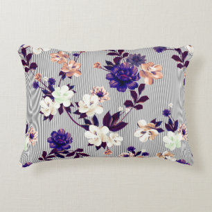 Pattern with spring flowers Pattern with spring fl Accent Pillow