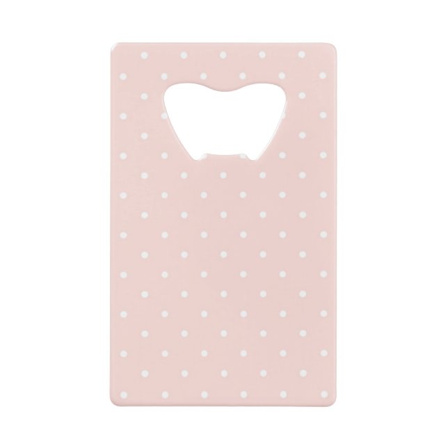 Pattern with white polka dots 2 credit card bottle opener (Front)