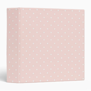 Pattern with white polka dots binder