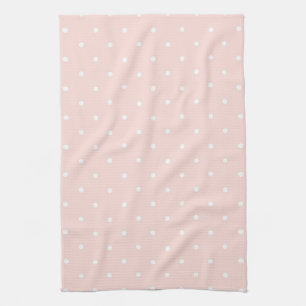 Pattern with white polka dots kitchen towel