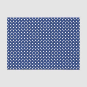 Pattern with white polka dots tissue paper