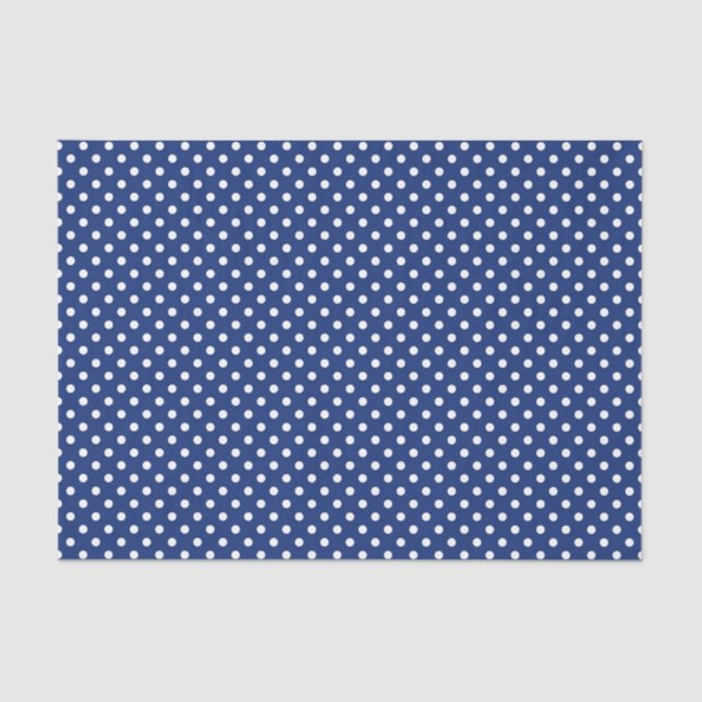 Pattern with white polka dots tissue paper (Front)