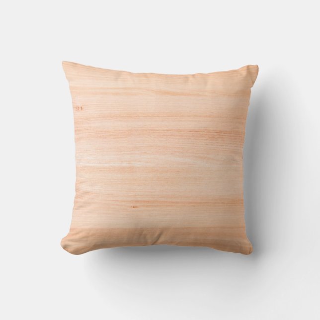 Pattern wood retro wooden surface throw pillow (Front)