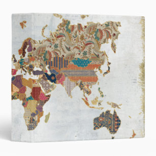 Pattern World Map Binder