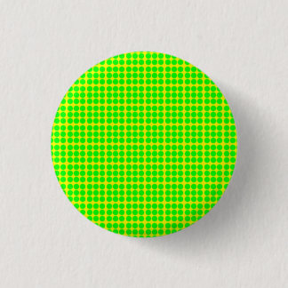 Pattern: Yellow Background with Green Circles 1 Inch Round Button