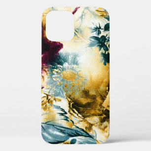 Patterned batik fabric suitable as backgroundabstr iPhone 12 case
