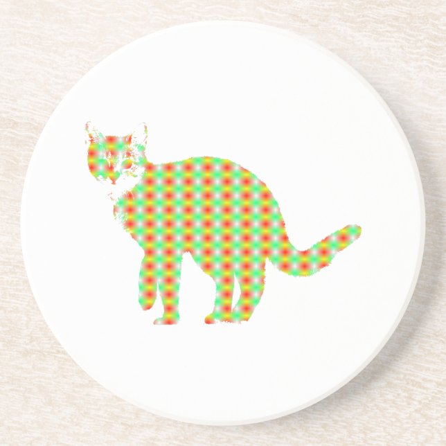 Patterned Cat Coaster (Front)