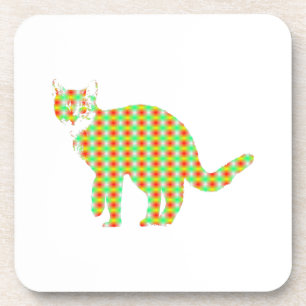 Patterned Cat Coaster