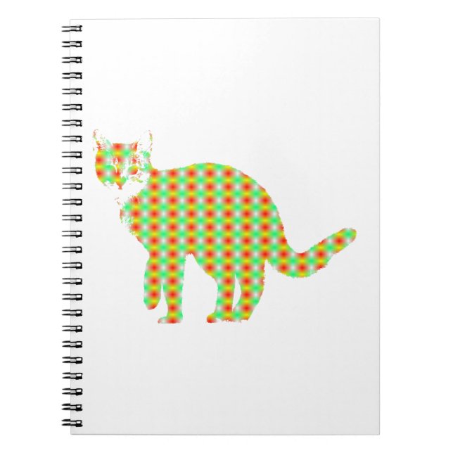 Patterned Cat Notebook (Front)