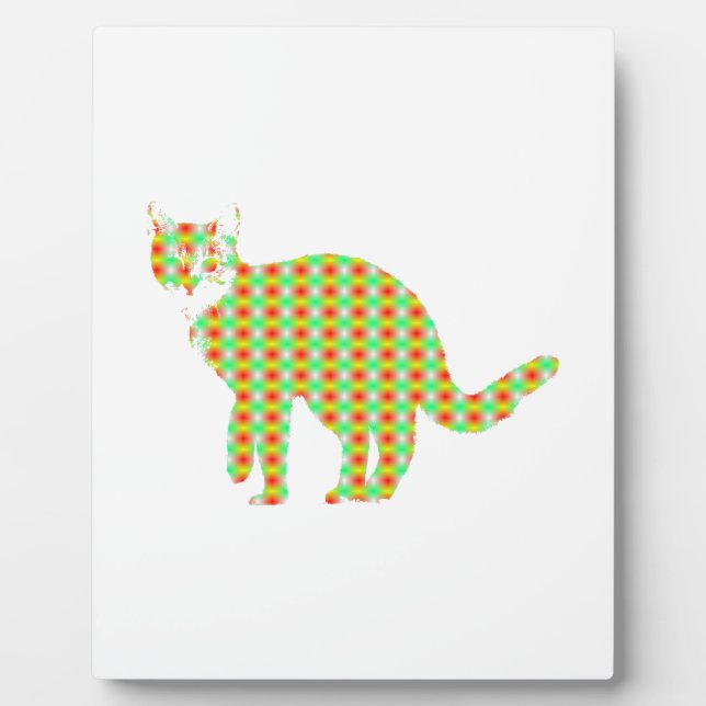 Patterned Cat Plaque (Front)
