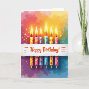 Patterned Celebration Birthday Card