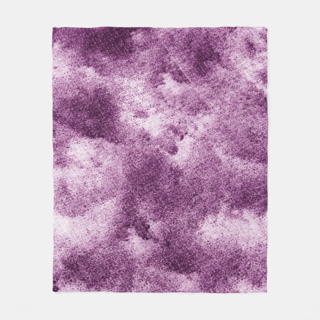 Patterned clothpurple, abstract, adorned, ancient, fleece blanket (Front)