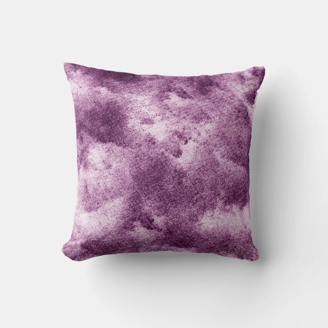 Patterned clothpurple, abstract, adorned, ancient, throw pillow (Front)