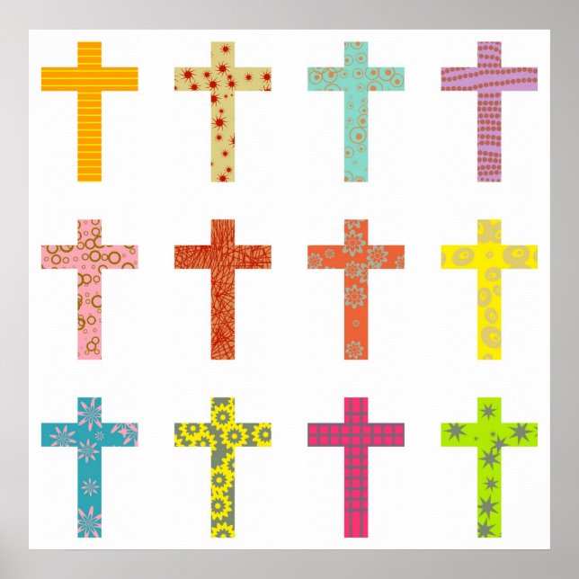 Patterned Cross Poster (Front)