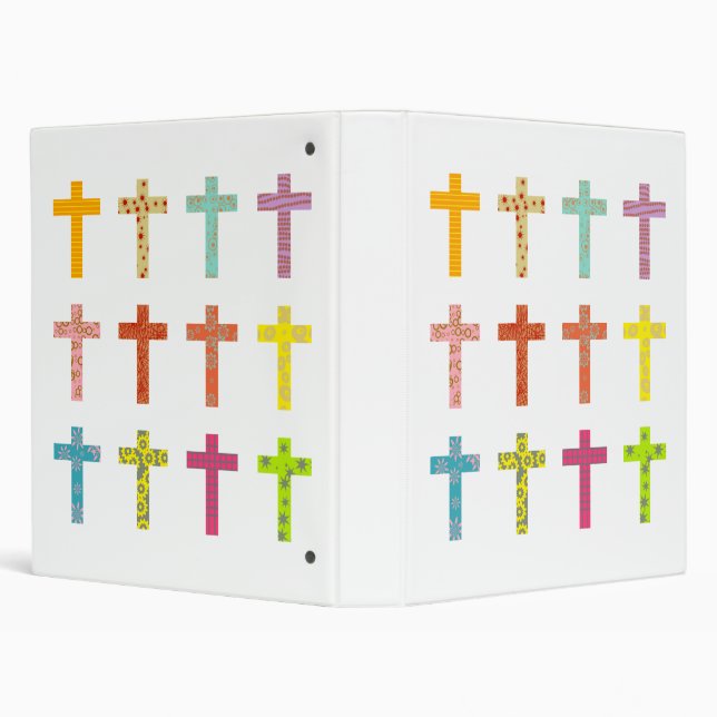 Patterned Crosses Binder (Background)