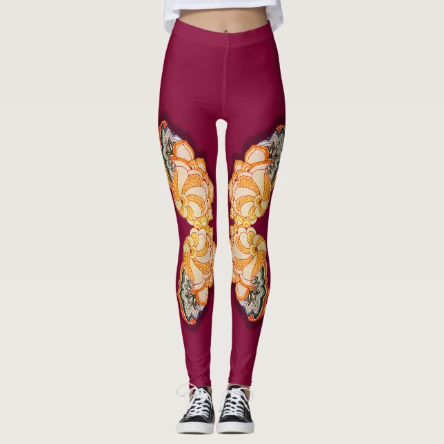 Patterned Design 4 Leggings (Front)