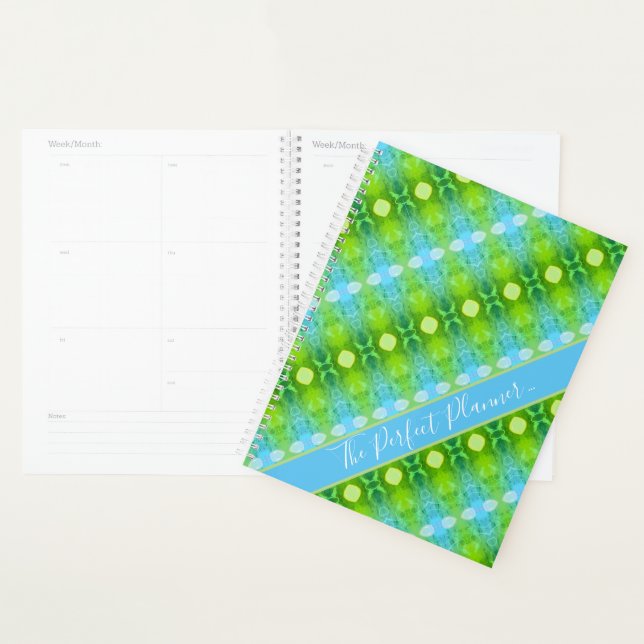 Patterned Design With Blue Planner (Display)