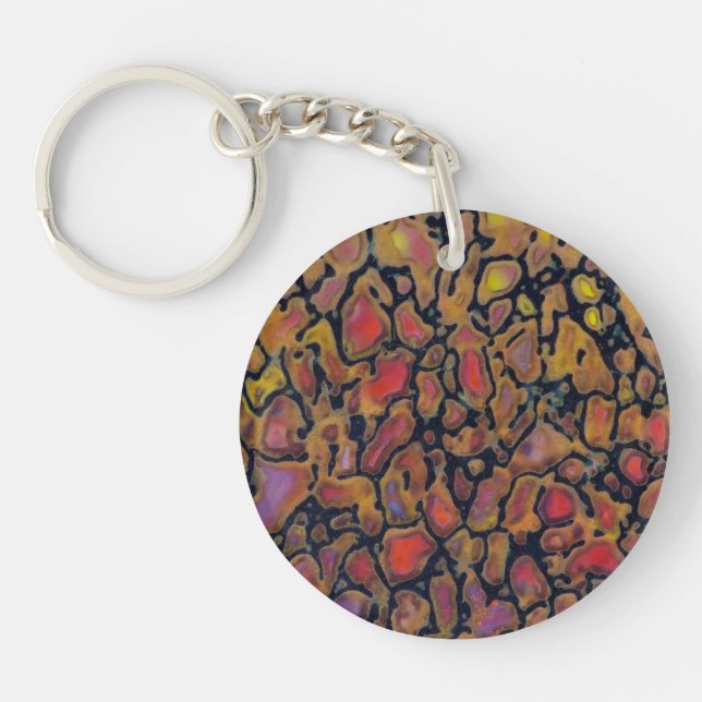 Patterned Dinosaur Bone Keychain (Front)