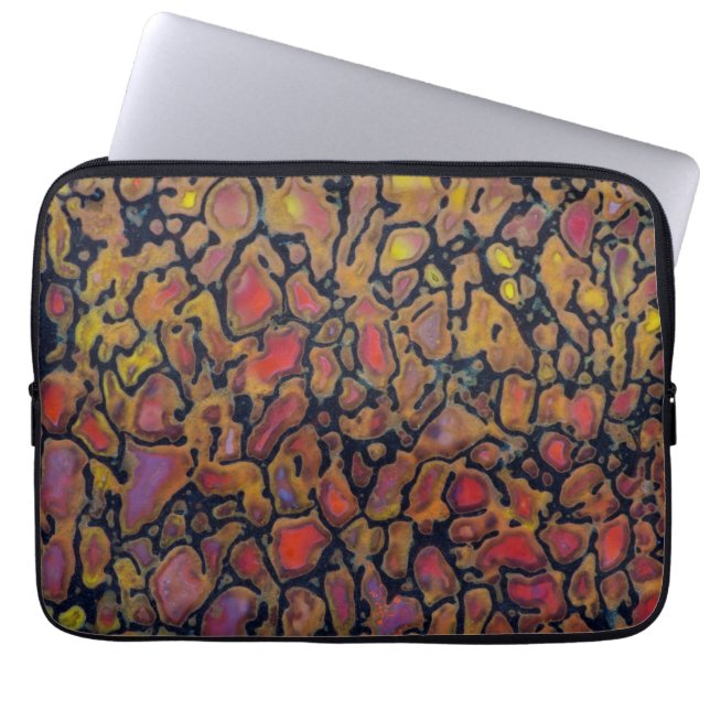 Patterned Dinosaur Bone Laptop Sleeve (Front)