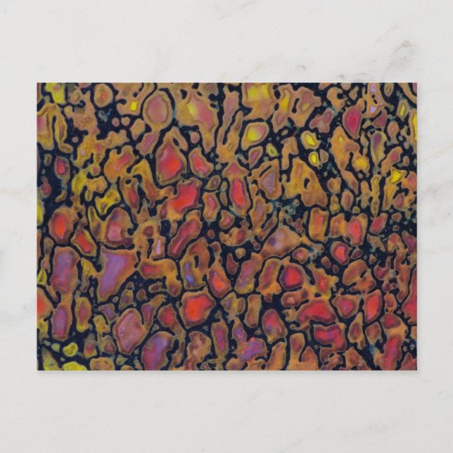 Patterned Dinosaur Bone Postcard (Front)