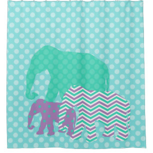Patterned Elephants on Polka Dots