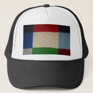 Patterned Fabric Trucker Hat