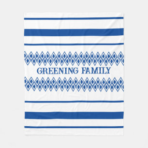 Patterned family blur traditional blanket