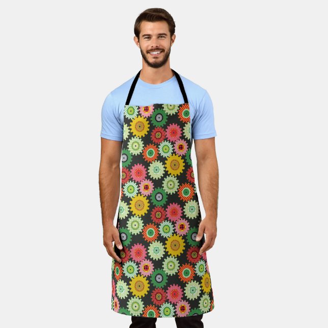 Patterned Gears Apron (Worn)