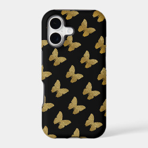 patterned golden-colour butterfly