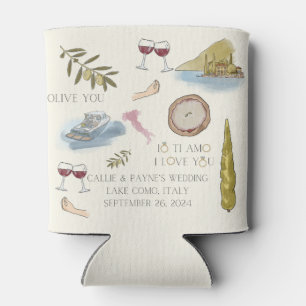 Patterned Lake Como wedding favour Cooler 3